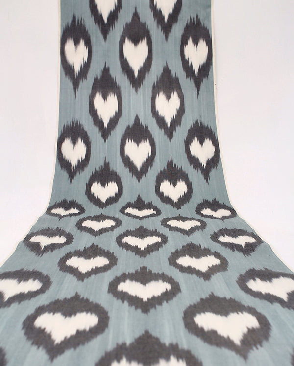 Tecido de Algodão Ikat  - Tecido Artesanal Natural Ikat Uzbeque a metro (Algodão Natural Ikat Adras)