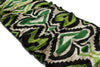 Emerald and Beige Velvet Ikat Fabric - Uzbek Ikat Fabric By The Yard, Silk Velvet Ikat Material, Ikat Drapery Textile, Velvet Upholstery For Sofas