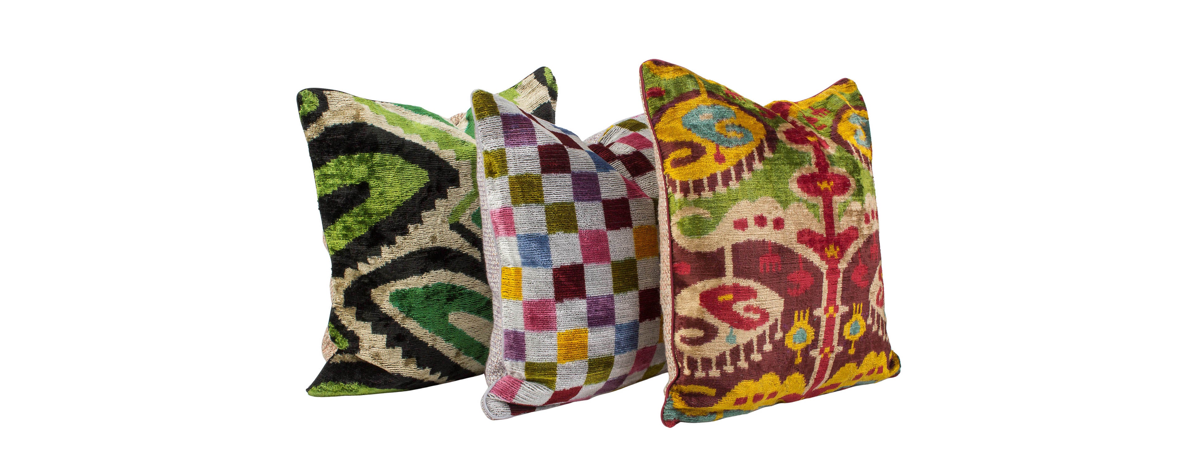 天然シルク、ベルベット、コットンの本格ウズベキスタン製手織り